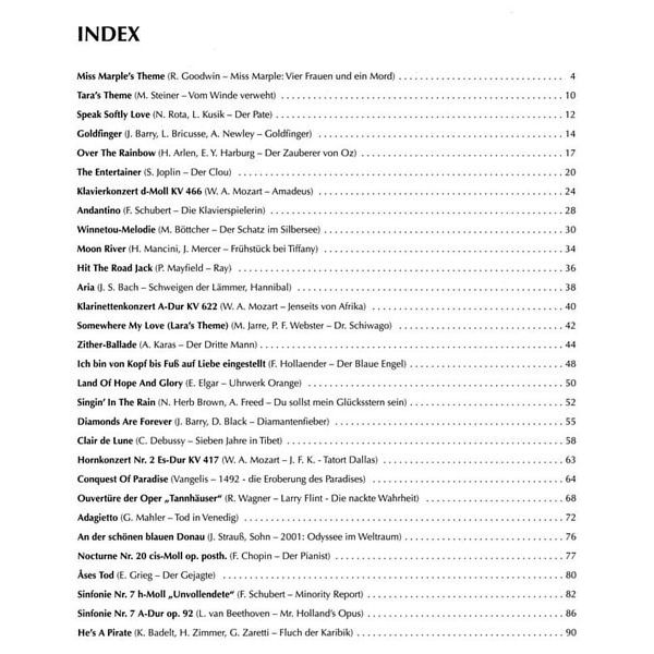 Schott Klassiker der Filmmusik