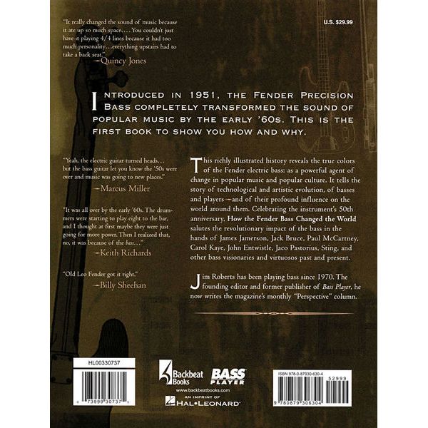 Backbeat Books How The Fender Bass Changed