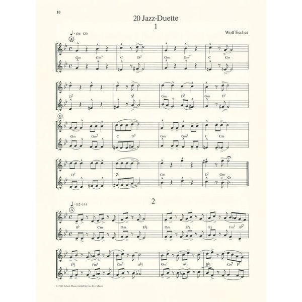 Schott 20 Jazz-Duette 1