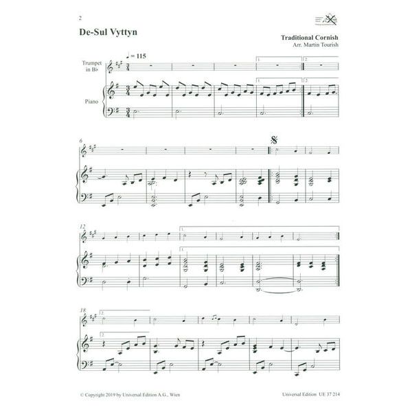 Universal Edition Celtic Play-Along Trumpet