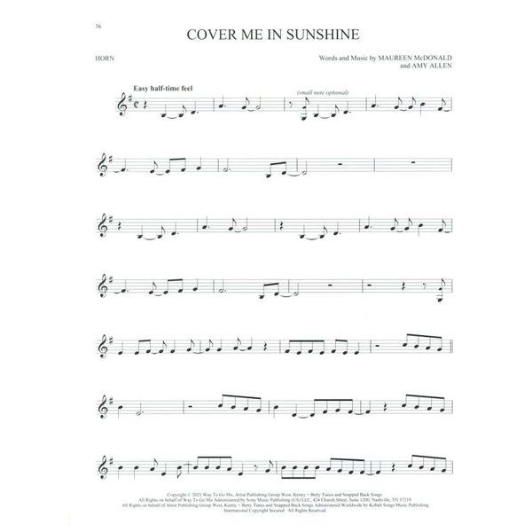 Hal Leonard 101 Top Hits for Horn