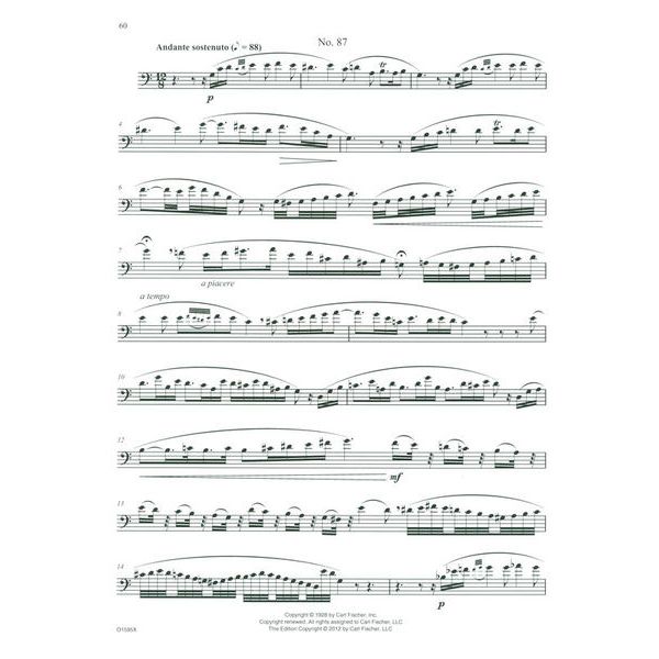 Carl Fischer Melodious Etudes for Tromb. 2