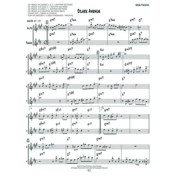 Greg Fishman Jazz Saxophone Duets 2
