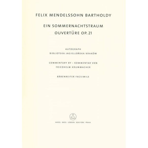 Brenreiter Mendelssohn Sommernachtstraum