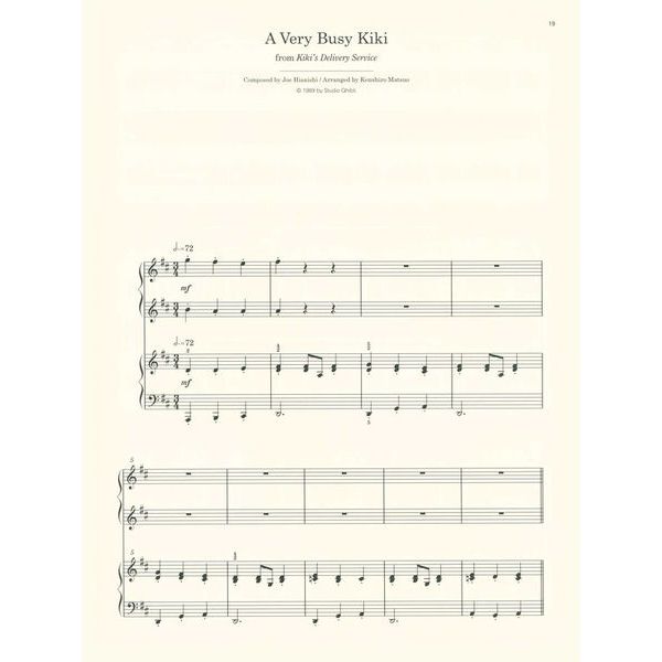 Zen-On Studio Ghibli Piano 4 Hands