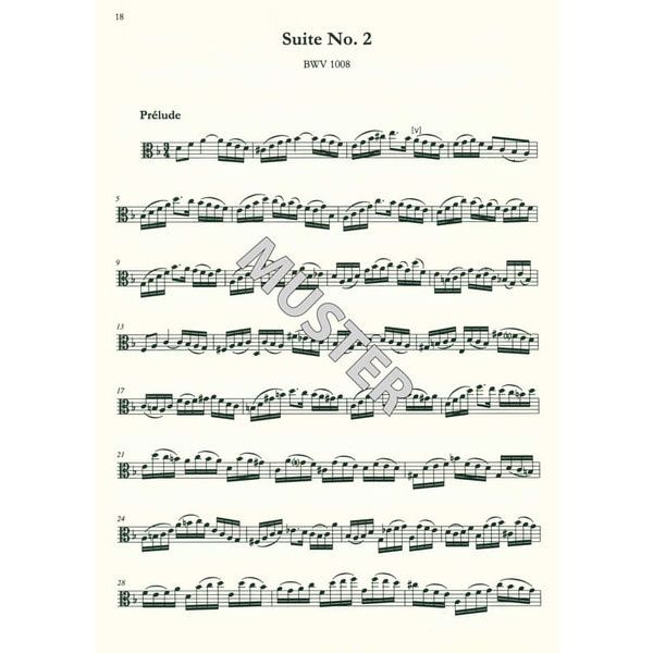 Edition Peters Bach Suiten Viola BWV1007-1012