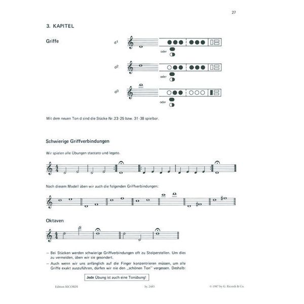 Ricordi Lern Querfl&ouml;te Spielen 1