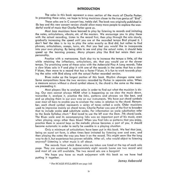 Atlantic Music Charlie Parker Omnibook C