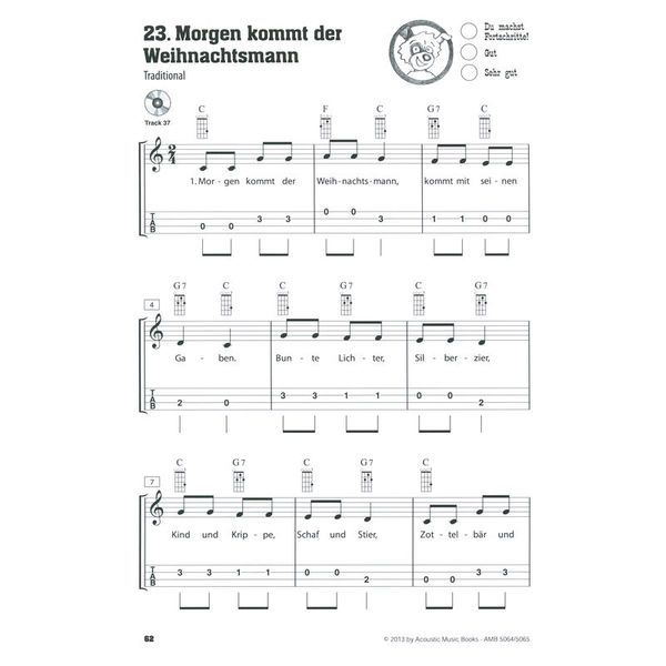 Acoustic Music Books Komm wir spielen Ukulele