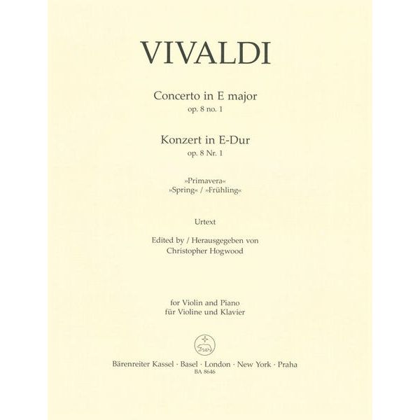Brenreiter Vivaldi Concert E-Dur Frühling