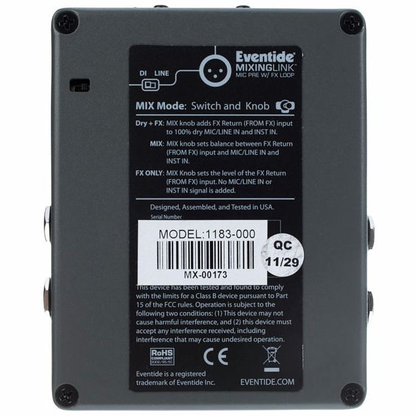 Eventide Mixing Link Mic Preamp