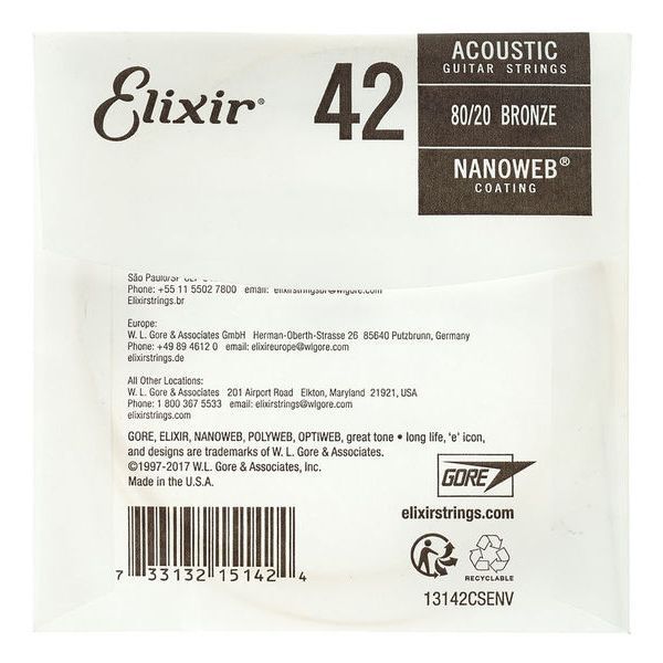 Elixir .042 Western Guitar