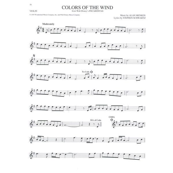 Hal Leonard The Big Book Of Disney Violin