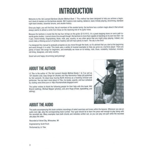 Hal Leonard Baritone Ukulele Method Book 1
