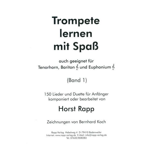 Horst Rapp Verlag Trompete Lernen mit Spa 1