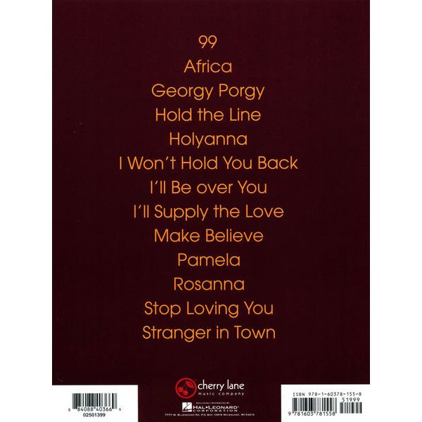 Hal Leonard Best Of Toto