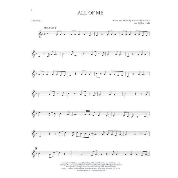 Hal Leonard 101 Hit Songs For Trumpet