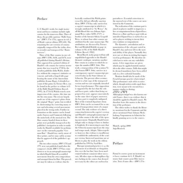 Henle Verlag Hndel Flötensonaten 1