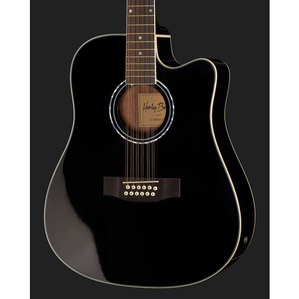 Harley Benton D-200CE-12BK Bundle