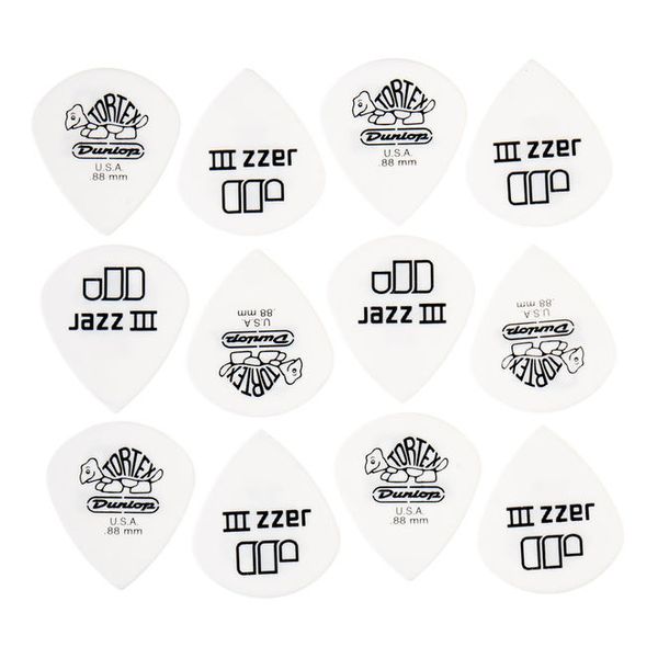 Dunlop Tortex Jazz III White 0,88