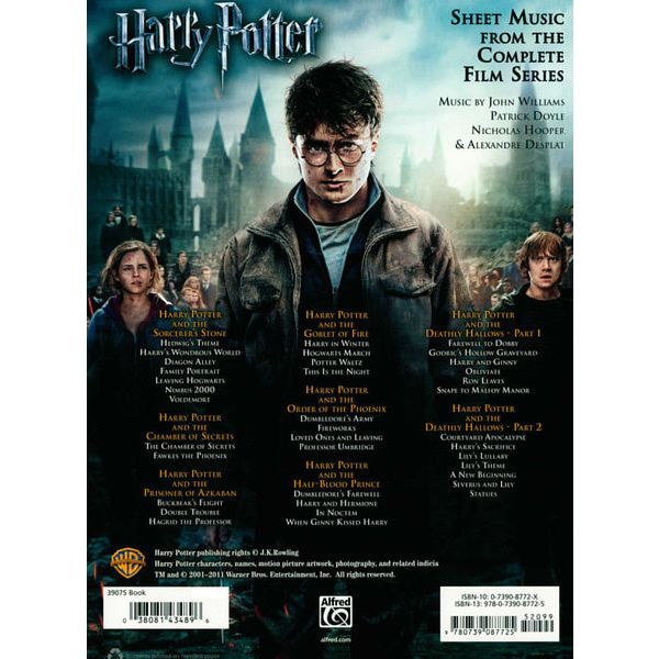 Alfred Music Publishing Harry Potter Easy Piano