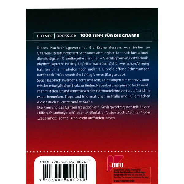 Voggenreiter 1000 Tipps für die Gitarre