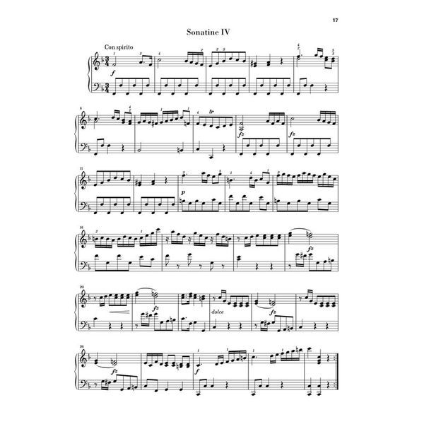 Henle Verlag Clementi Sechs Sonatinen