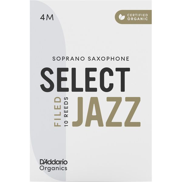 DAddario Woodwinds Organic Sel. Jazz Filed SOP 4M