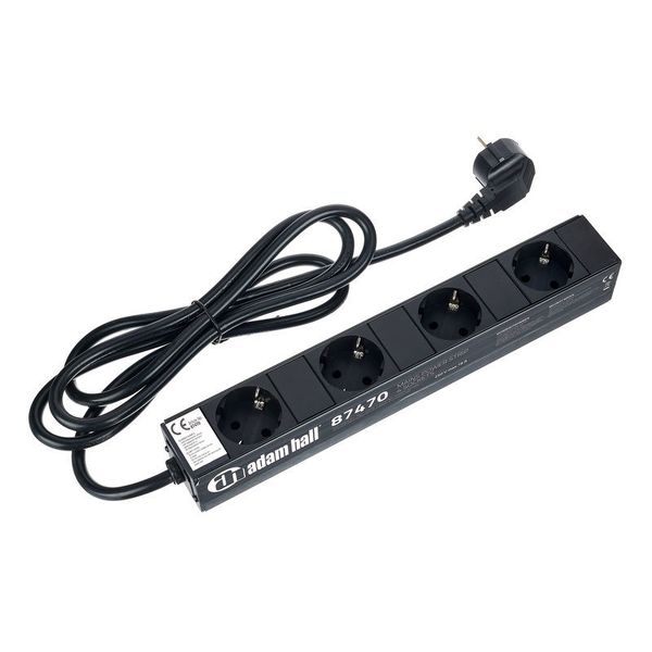 Adam Hall 87470 Power Strip 4 Sockets