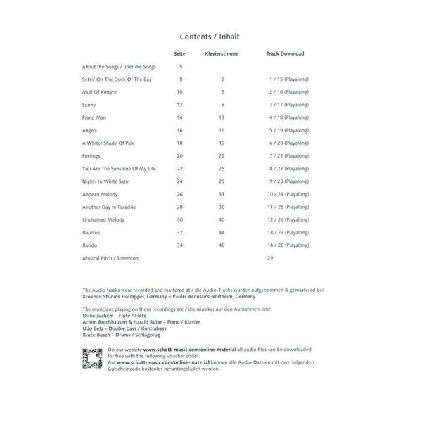 Schott Pop Ballads Flute