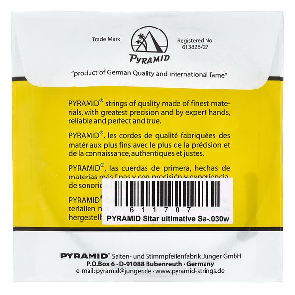 Pyramid Sitar Single String Sa-4 .033w