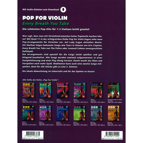 Schott Pop For Violin 11