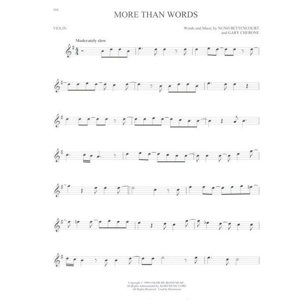 Hal Leonard 101 Hit Songs For Violin