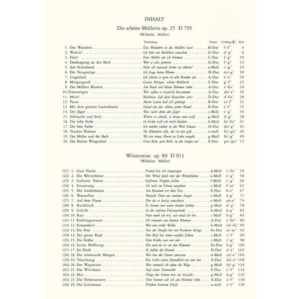 Edition Peters Schubert Lieder 1 High