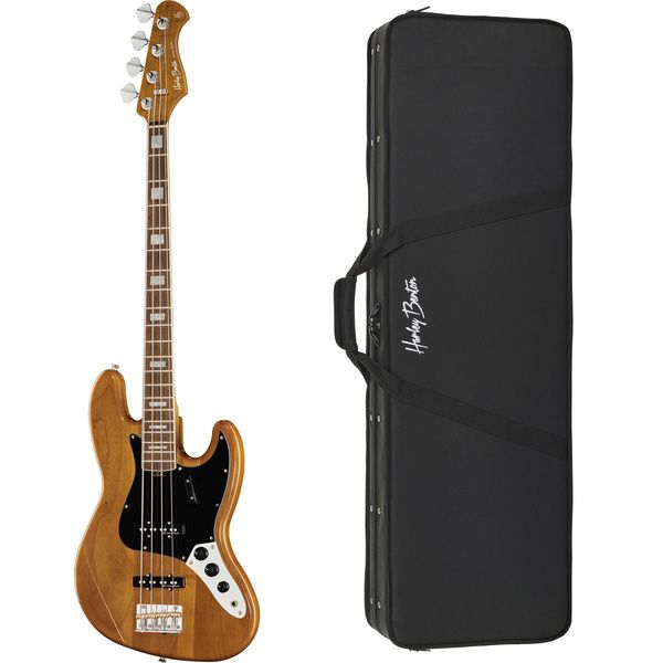 Harley Benton MV-4JB Natural w/Case