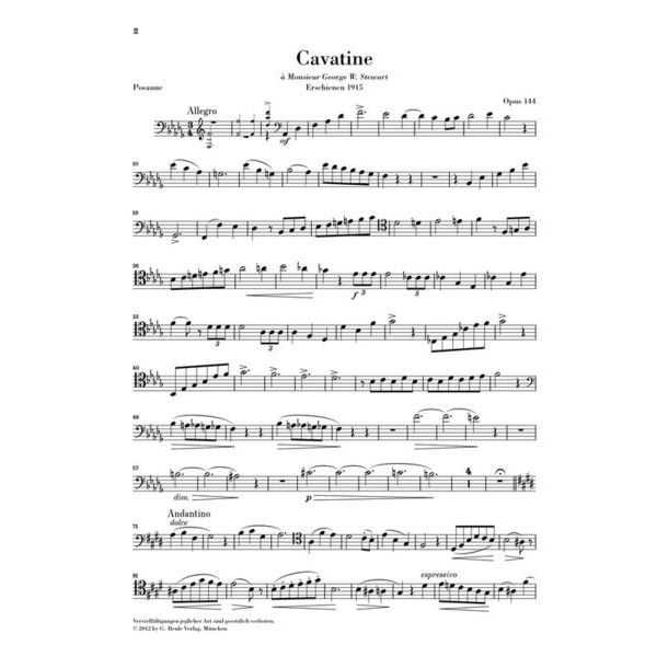 Henle Verlag Saint-Sans Cavatine Trombone