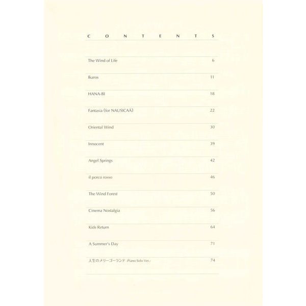 Zen-On Joe Hisaishi Best Of Piano