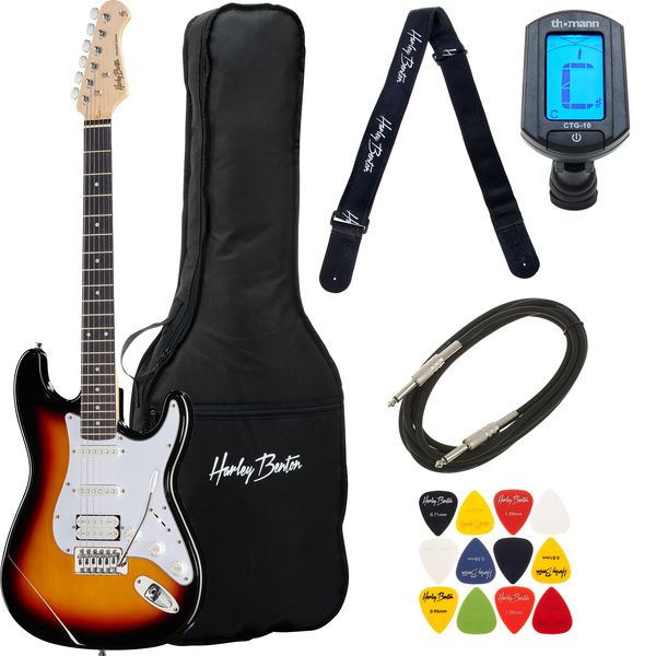 Harley Benton ST-20HSS SB Standard Se Bundle