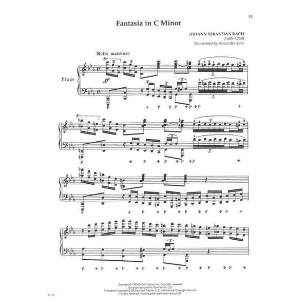 Carl Fischer Alexander Siloti Collection