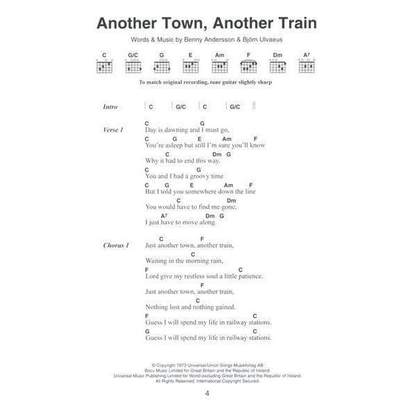 Wise Publications Little Black Book Abba