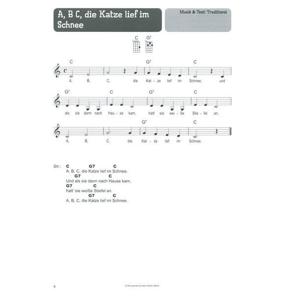 Bosworth 100 Kinderlieder Ukulele 2