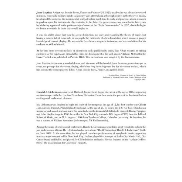 Music Minus One The Arban Trumpet Duets