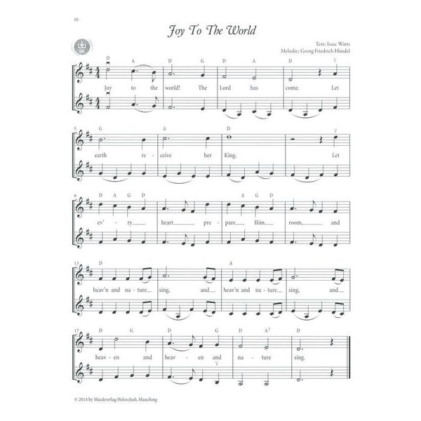 Holzschuh Verlag Fiedel Max Weihnachten Violin