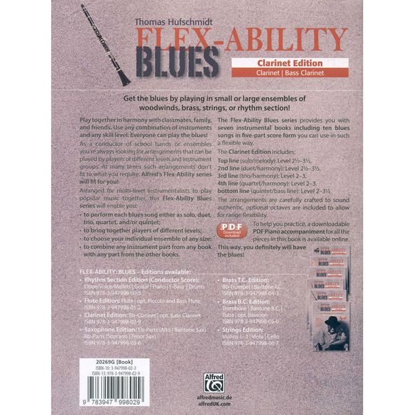 Alfred Music Publishing Flex-Ability Blues Clarinet