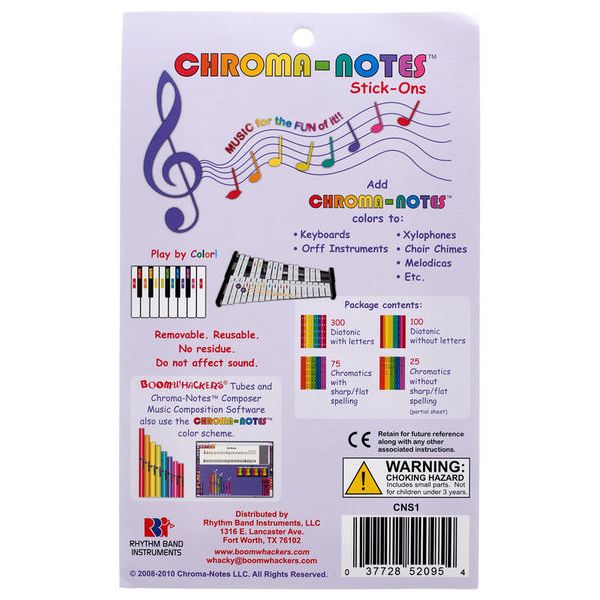 Boomwhackers Chroma-Notes Stick-Ons
