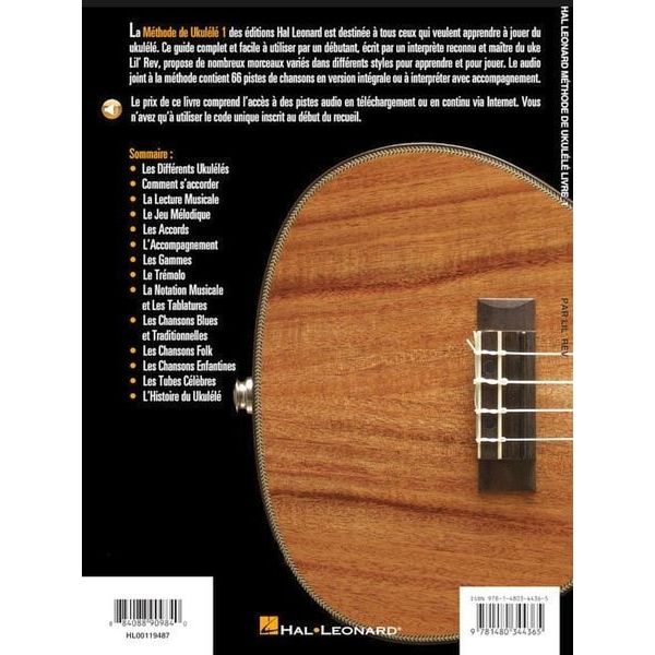 Hal Leonard Méthode de Ukulélé 1