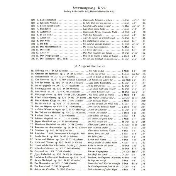 Edition Peters Schubert Lieder 1 Mittel