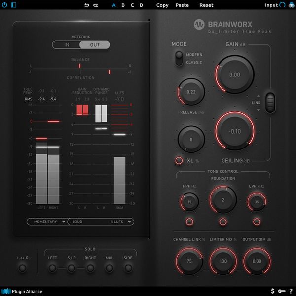 Brainworx bx_limiter True Peak