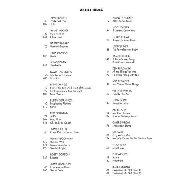 Hal Leonard Clarinet Omnibook