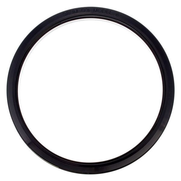 Bass Drum O's 6" Black round HBL6